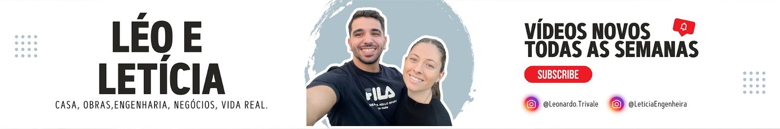 Capa do canal Léo e Letícia